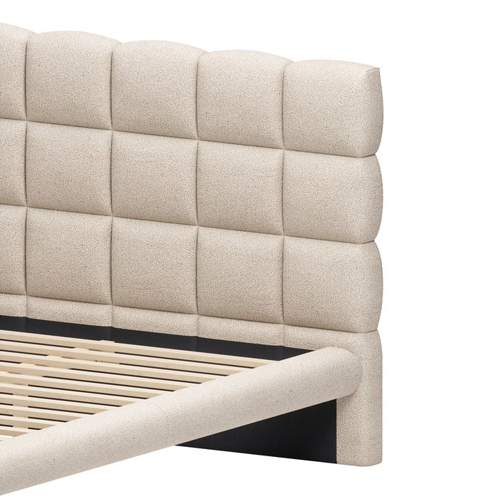 Zuo Modern Placid Queen Bed, Beige