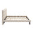 Zuo Modern Placid King Bed, Beige