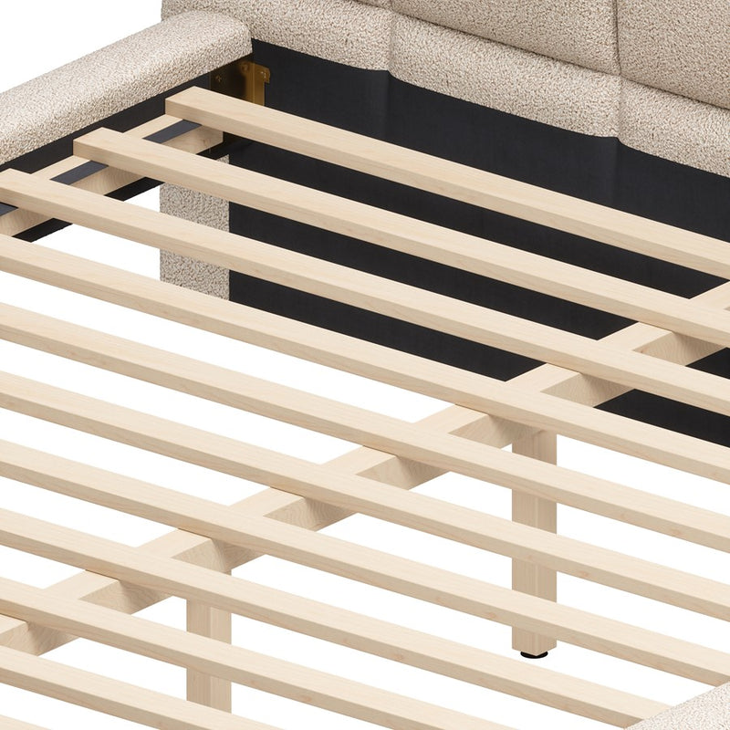 Zuo Modern Placid King Bed, Beige