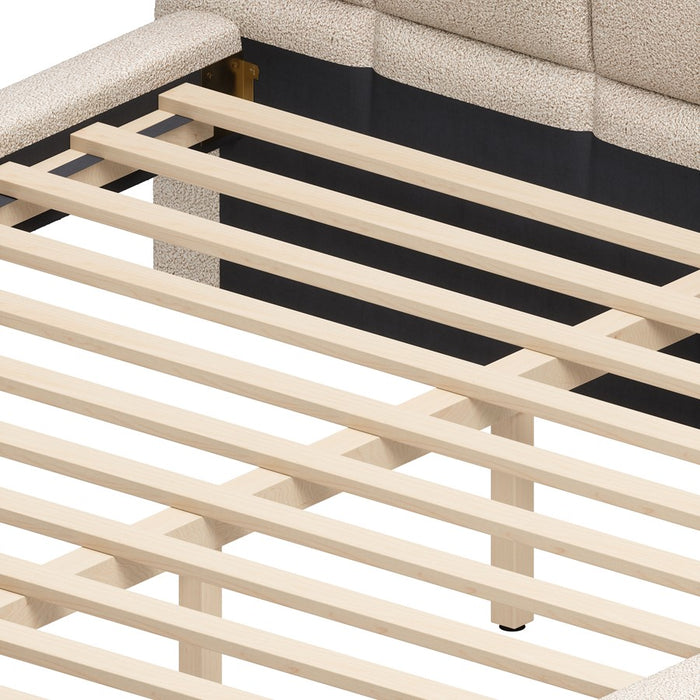 Zuo Modern Placid King Bed, Beige