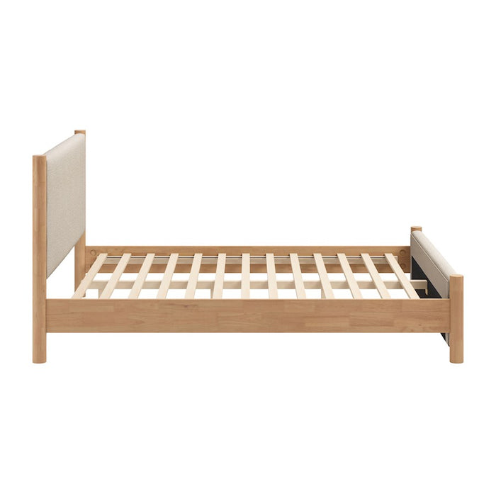 Zuo Modern Hadi Queen Bed, Beige/Natural