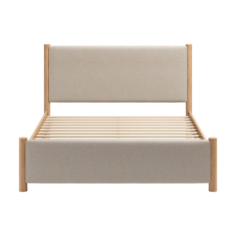 Zuo Modern Hadi Queen Bed, Beige/Natural
