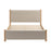 Zuo Modern Hadi Queen Bed, Beige/Natural