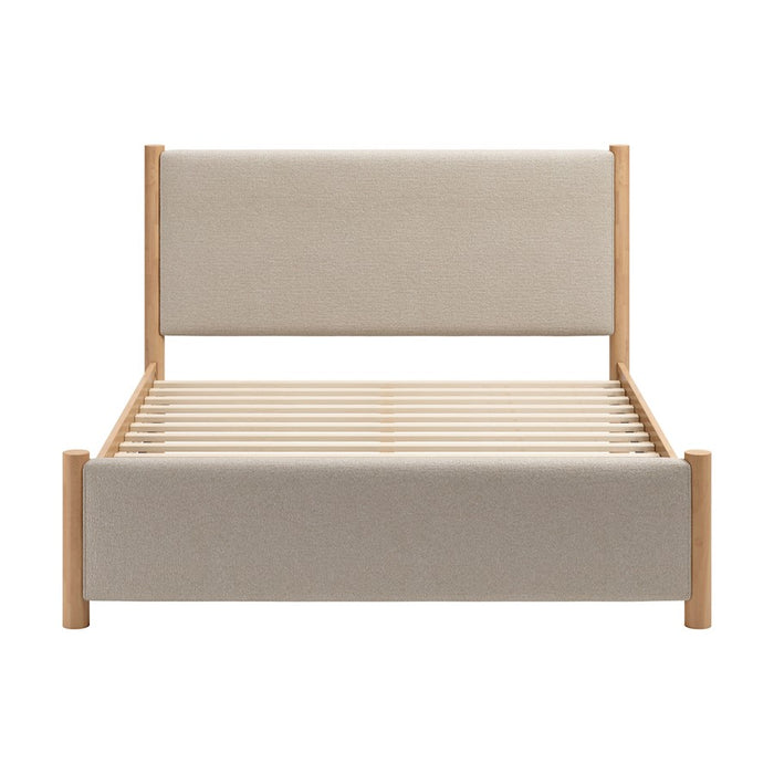 Zuo Modern Hadi Queen Bed, Beige/Natural