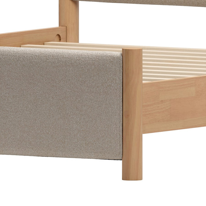 Zuo Modern Hadi Queen Bed, Beige/Natural