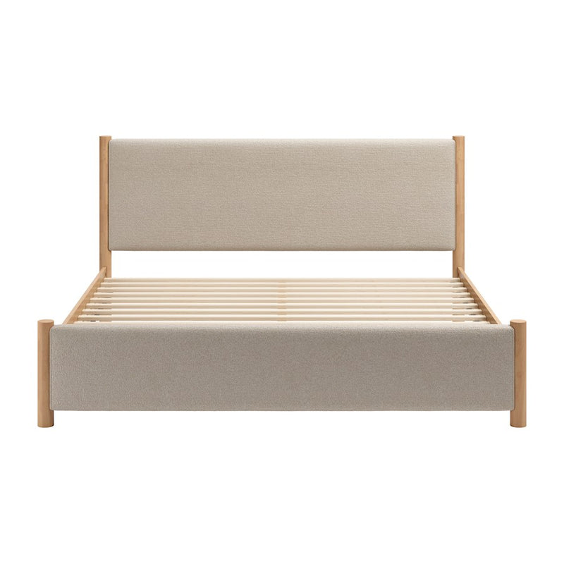 Zuo Modern Hadi King Bed, Beige/Natural