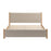 Zuo Modern Hadi King Bed, Beige/Natural