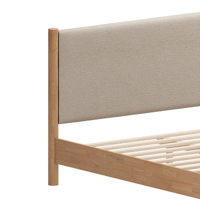 Zuo Modern Hadi King Bed, Beige/Natural