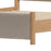 Zuo Modern Hadi King Bed, Beige/Natural