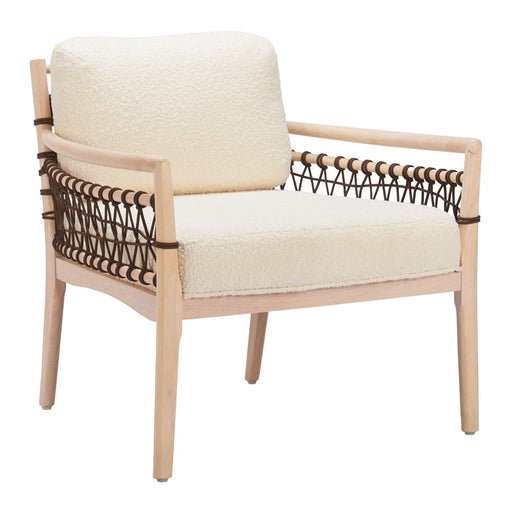 Zuo Modern Wezly Accent Chair, Ivory - 110687