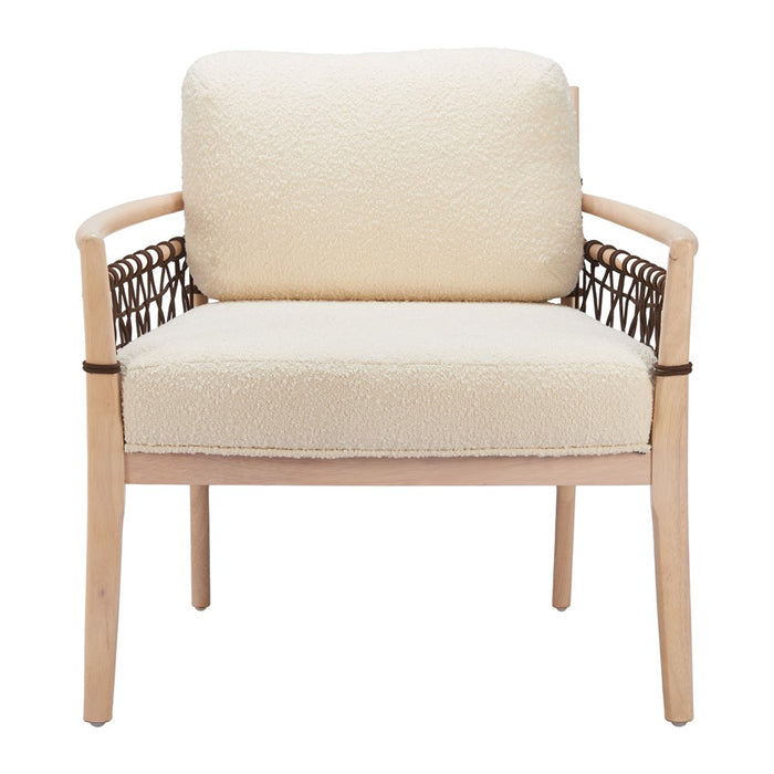 Zuo Modern Wezly Accent Chair, Ivory