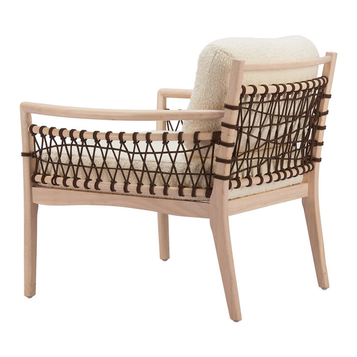 Zuo Modern Wezly Accent Chair, Ivory