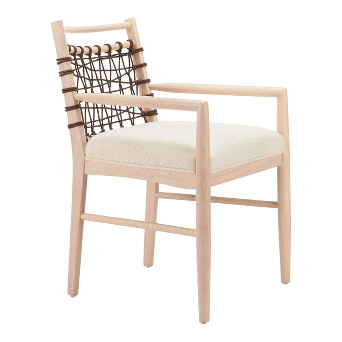 Zuo Modern Wezly Dining Chair, Set of 2, Ivory