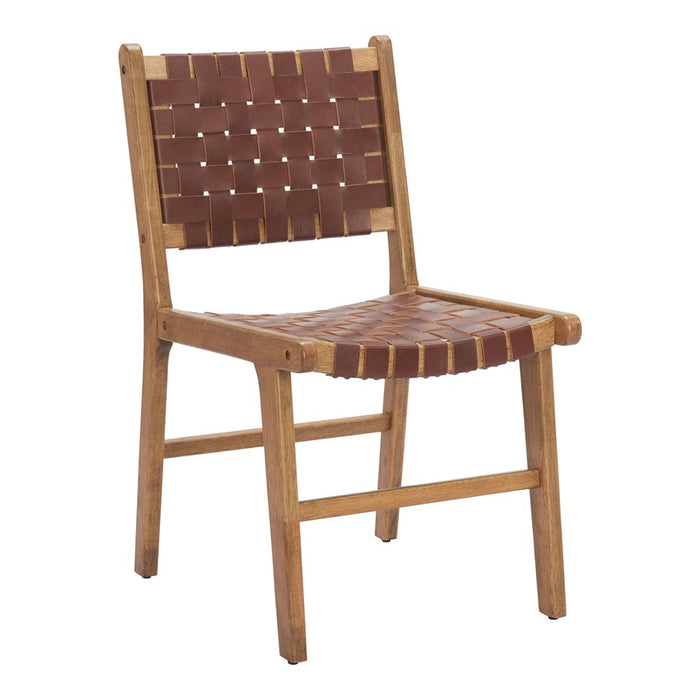 Zuo Modern Feder Dining Chair/Set of 2, Brown - 110691