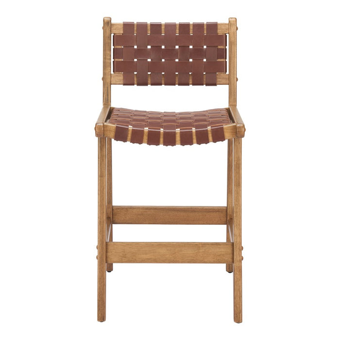 Zuo Modern Feder Counter Stool/Set of 2, Brown