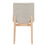 Zuo Modern Raha Dining Chair, Set of 2, Gray/Whitewashed