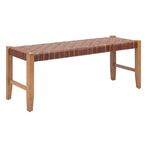 Zuo Modern Bandani Bench, Brown - 110700