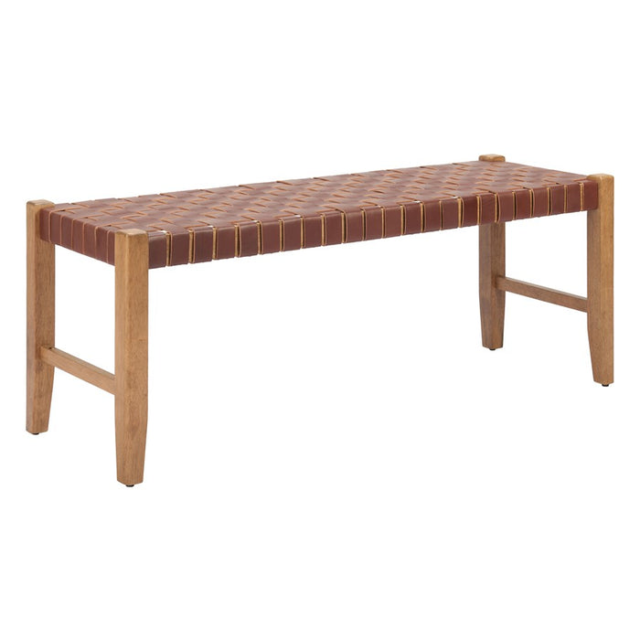 Zuo Modern Bandani Bench, Brown - 110700
