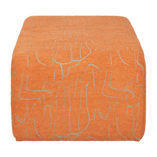 Zuo Modern Nendo Bench, Abstract Orange