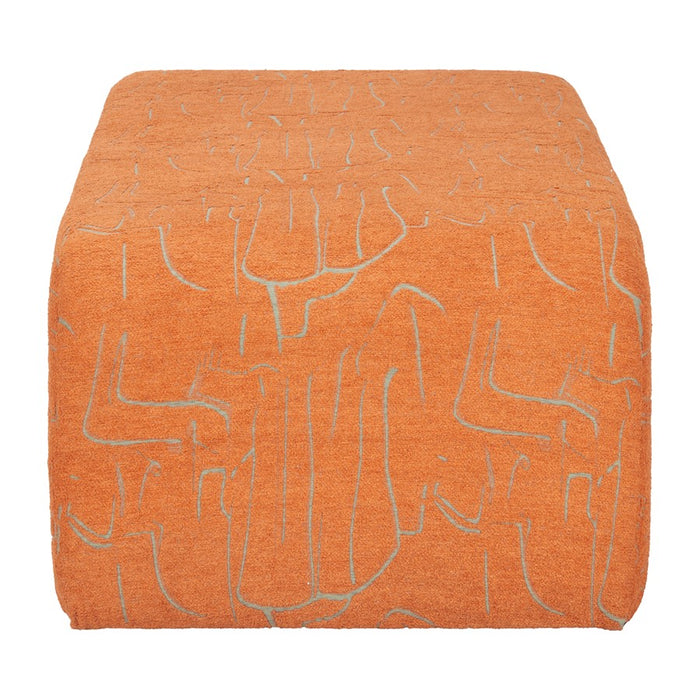 Zuo Modern Nendo Bench, Abstract Orange