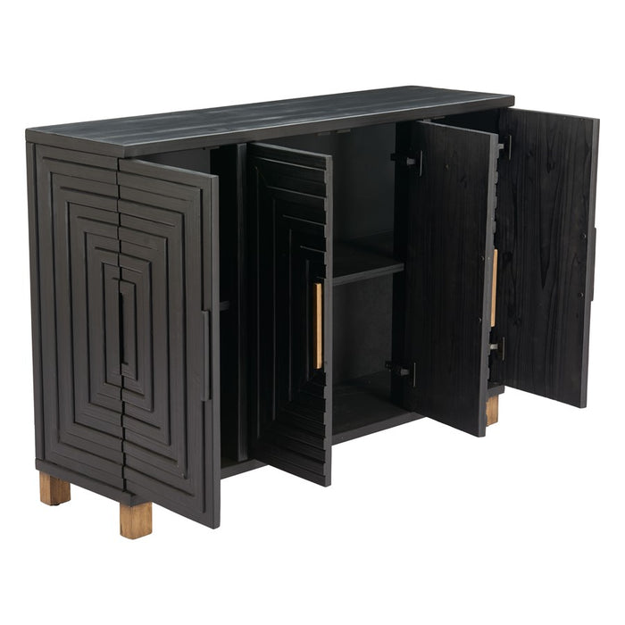 Zuo Modern Trazo Cabinet, Black