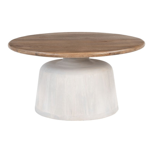Zuo Modern Goblet Coffee Table, Brown/White - 110733