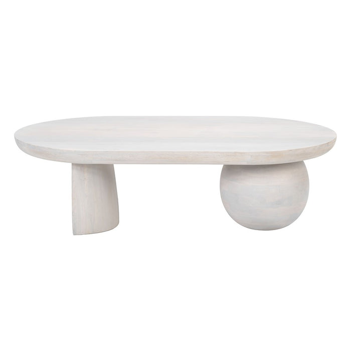 Zuo Modern Gihak Coffee Table, Whitewashed