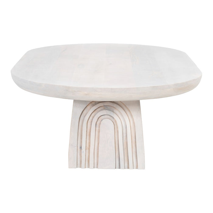 Zuo Modern Gihak Coffee Table, Whitewashed