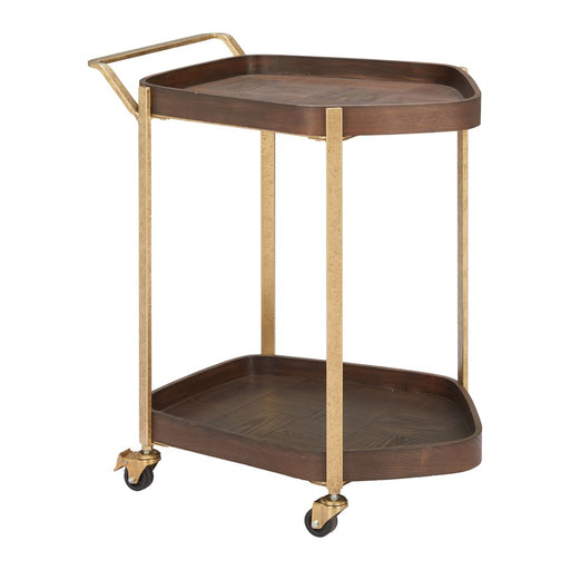 Zuo Modern Stela Bar Cart, Walnut - 110743