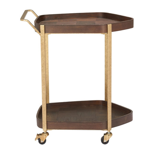 Zuo Modern Stela Bar Cart, Walnut