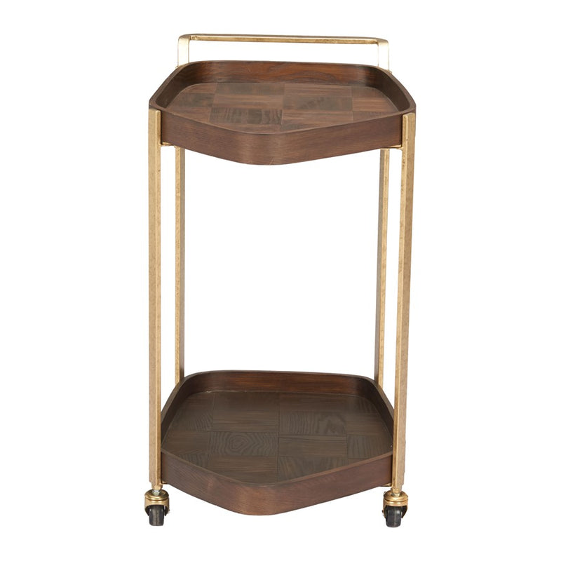 Zuo Modern Stela Bar Cart, Walnut