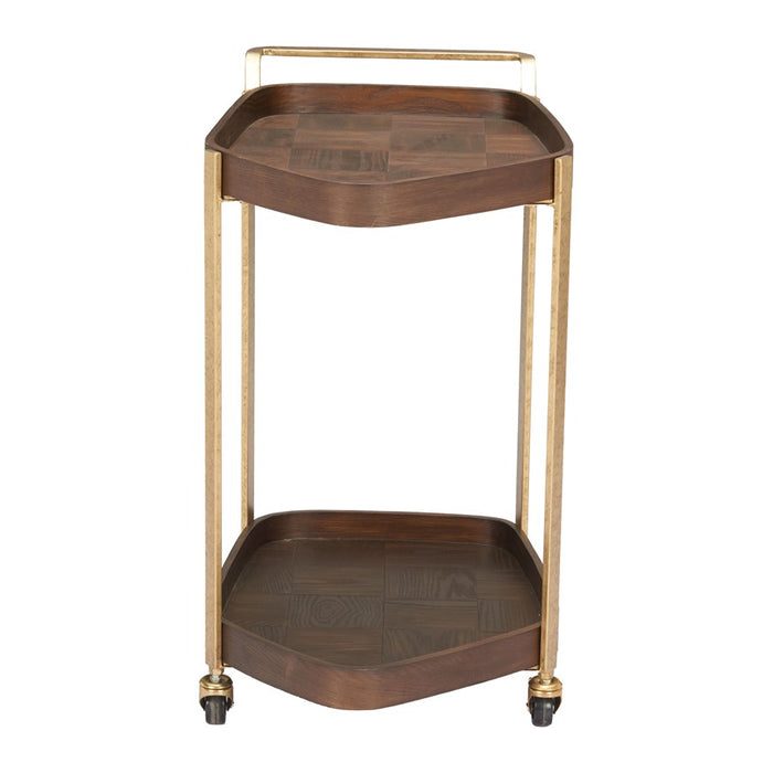 Zuo Modern Stela Bar Cart, Walnut