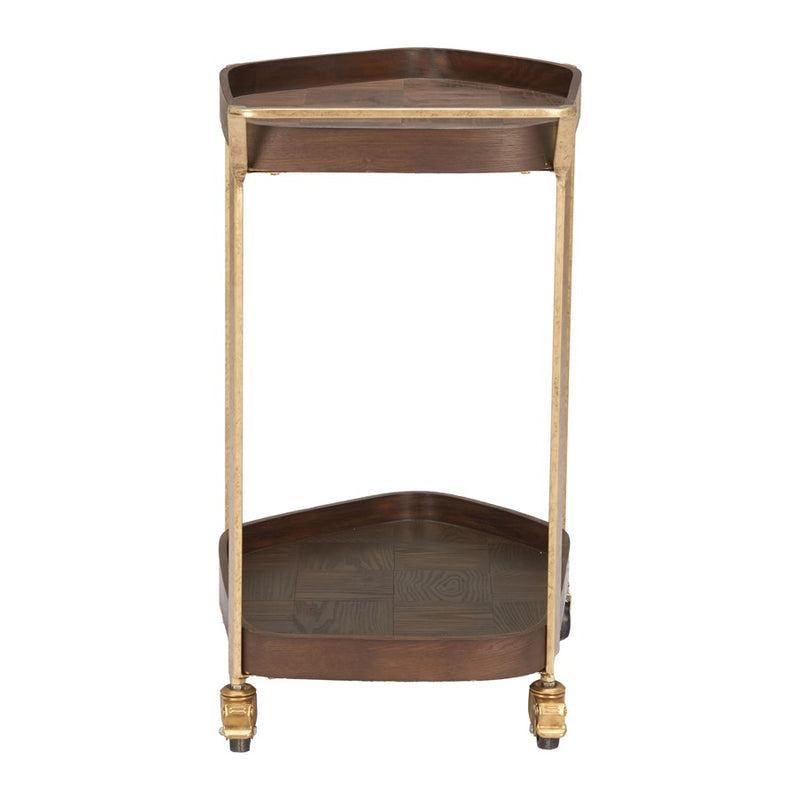 Zuo Modern Stela Bar Cart, Walnut