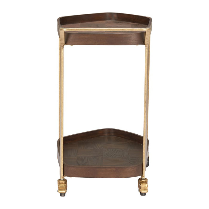 Zuo Modern Stela Bar Cart, Walnut