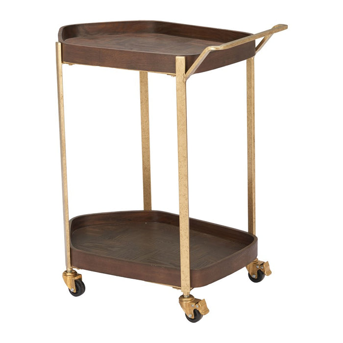 Zuo Modern Stela Bar Cart, Walnut