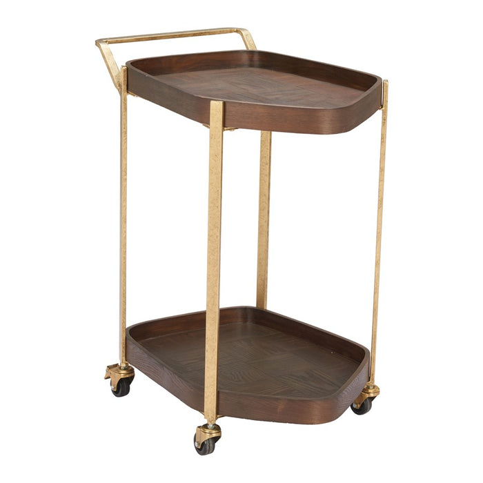 Zuo Modern Stela Bar Cart, Walnut