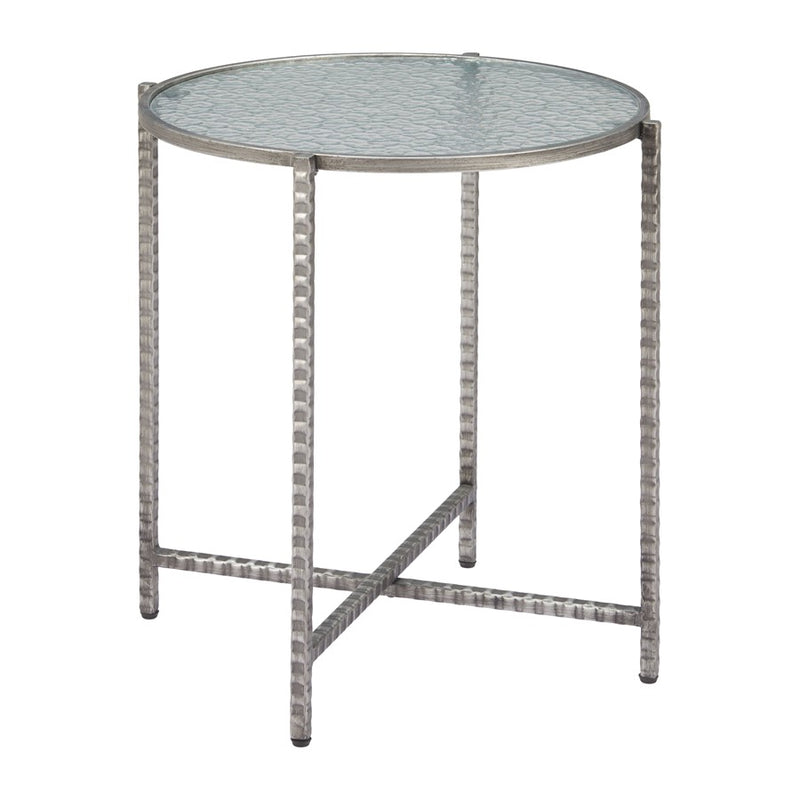 Zuo Modern Vetro Side Table, Silver - 110749