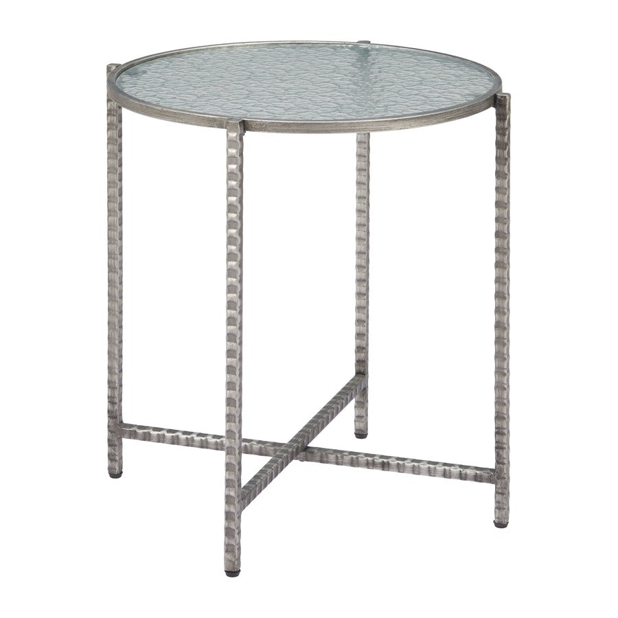 Zuo Modern Vetro Side Table, Silver - 110749
