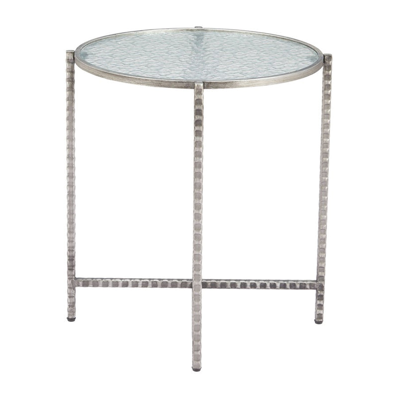 Zuo Modern Vetro Side Table, Silver