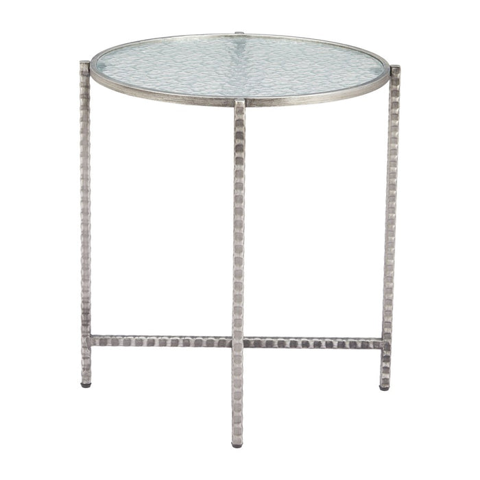 Zuo Modern Vetro Side Table, Silver