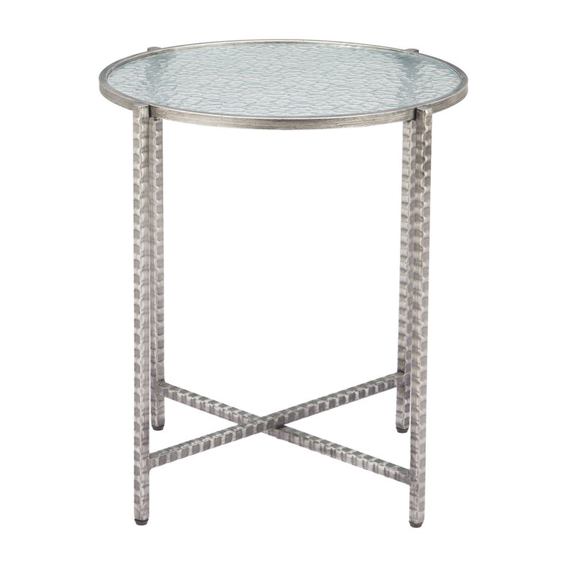 Zuo Modern Vetro Side Table, Silver