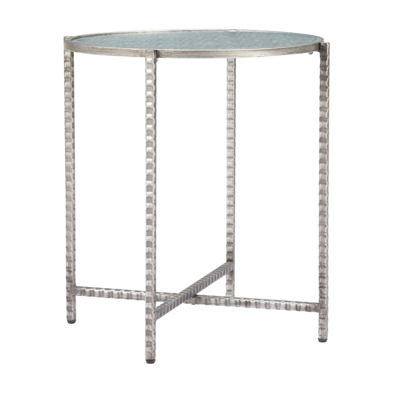 Zuo Modern Vetro Side Table, Silver