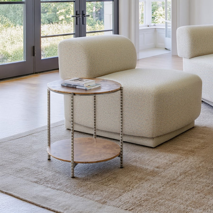 Zuo Modern Adna Side Table, Brown