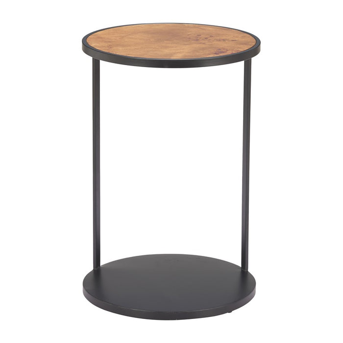Zuo Modern Nodo Side Table, Brown/Black