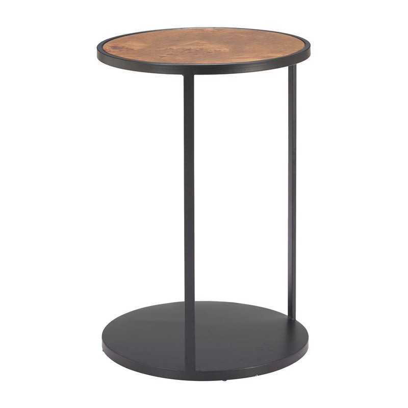 Zuo Modern Nodo Side Table, Brown/Black