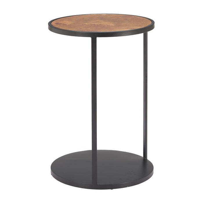 Zuo Modern Nodo Side Table, Brown/Black
