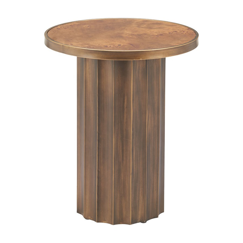 Zuo Modern Afinato Side Table, Brown