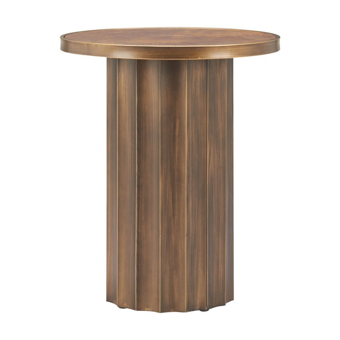 Zuo Modern Afinato Side Table, Brown