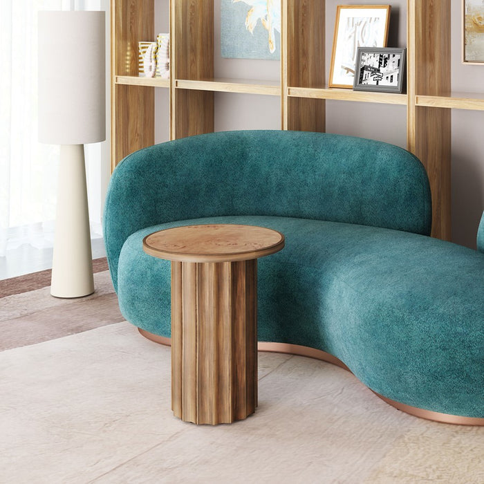 Zuo Modern Afinato Side Table, Brown
