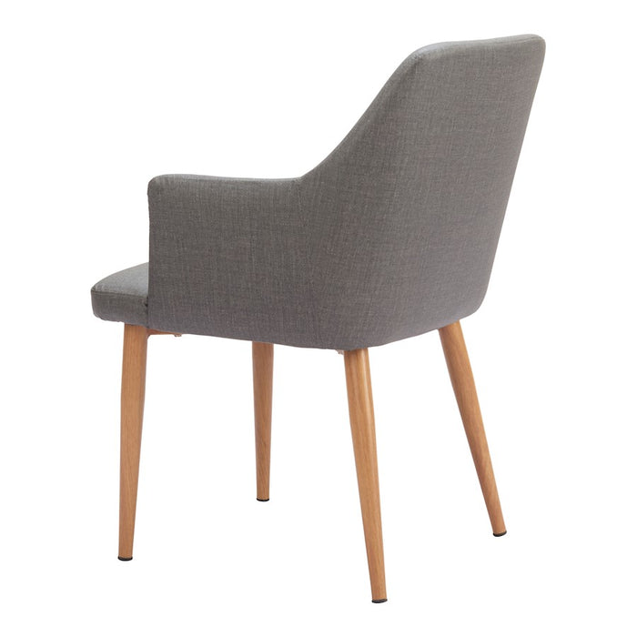 Zuo Modern Wisom Dining Chair Set of 2, Gray